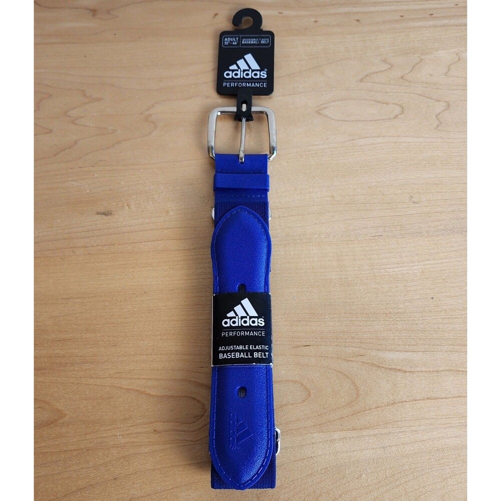 NWT Adidas Performance Baseball Belt Adult 32-46” Royal Blue Adjustable Elastic
